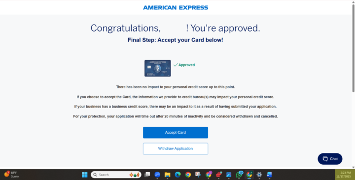 💰Funded Friday; New Business Amex Just in Time for Christmas🎄