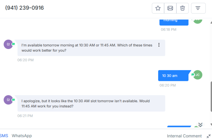  ERROR IN SMS AI AGENT IN N8N 