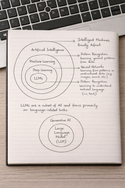 Understanding AI → ML → Deep Learning → LLMs