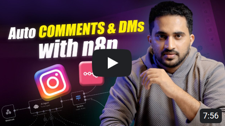 🔥 NEW Video: Automating Instagram Comments & DMs with n8n