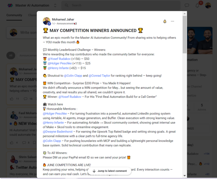 🏆 MAY COMPETITION WINNERS ANNOUNCED 🏆