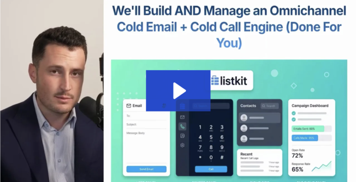 Omnichannel Cold Call + Cold Email is now LIVE as a Done-For-You service at ListKit 🎉