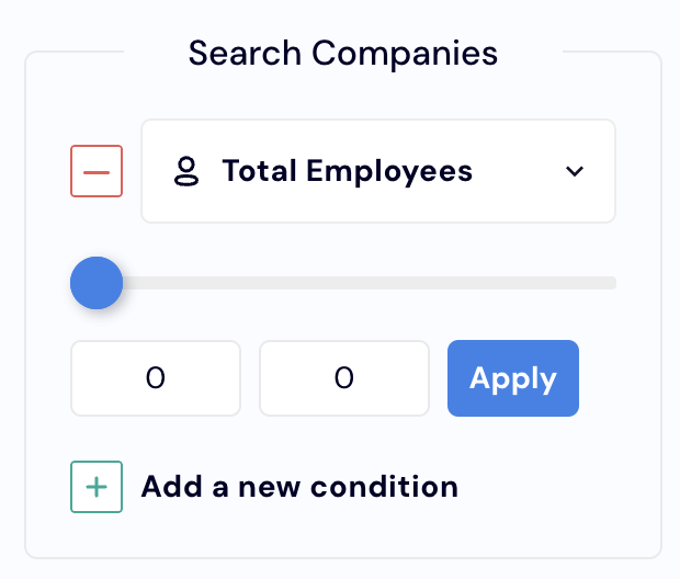 New employee count filter 🎉