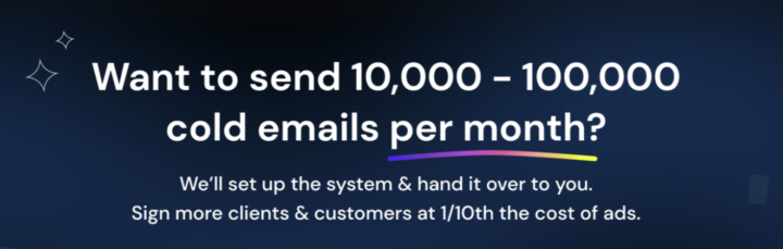 We'll set up a cold email acquisition system FOR YOU