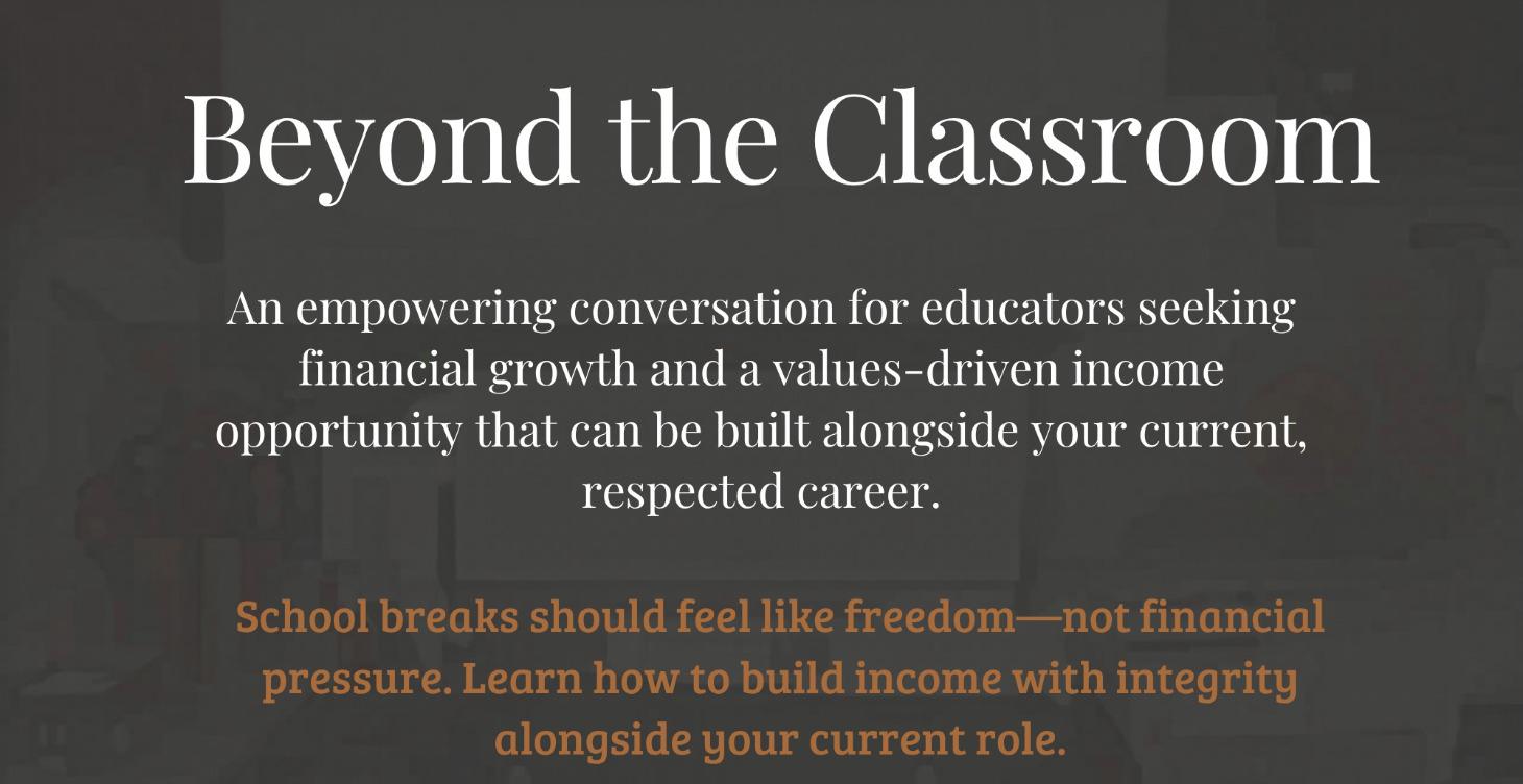 Beyond The Classroom and Into Entrepreneurship