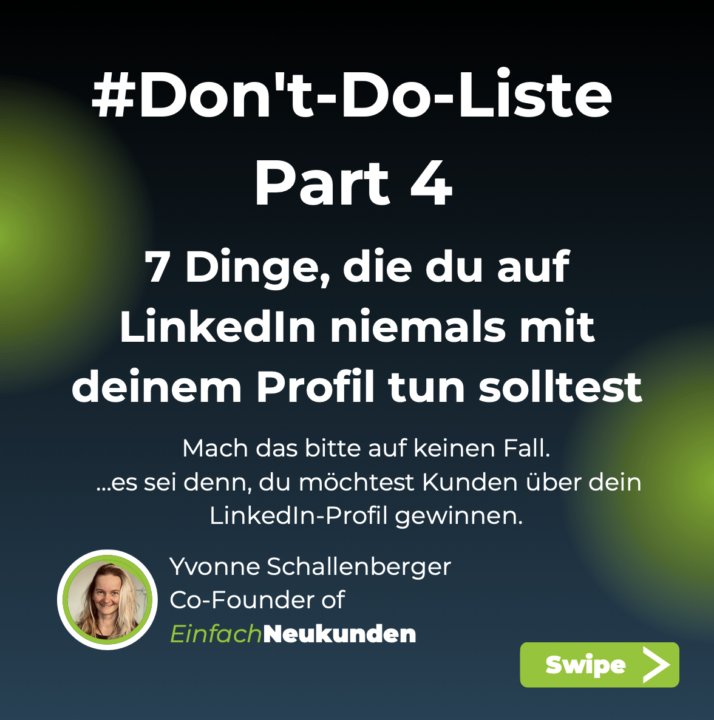Du willst keine Kunden? Perfekt