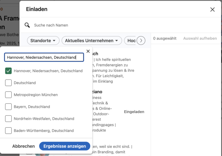 LinkedIn Hack - Event-Einladungen verschicken