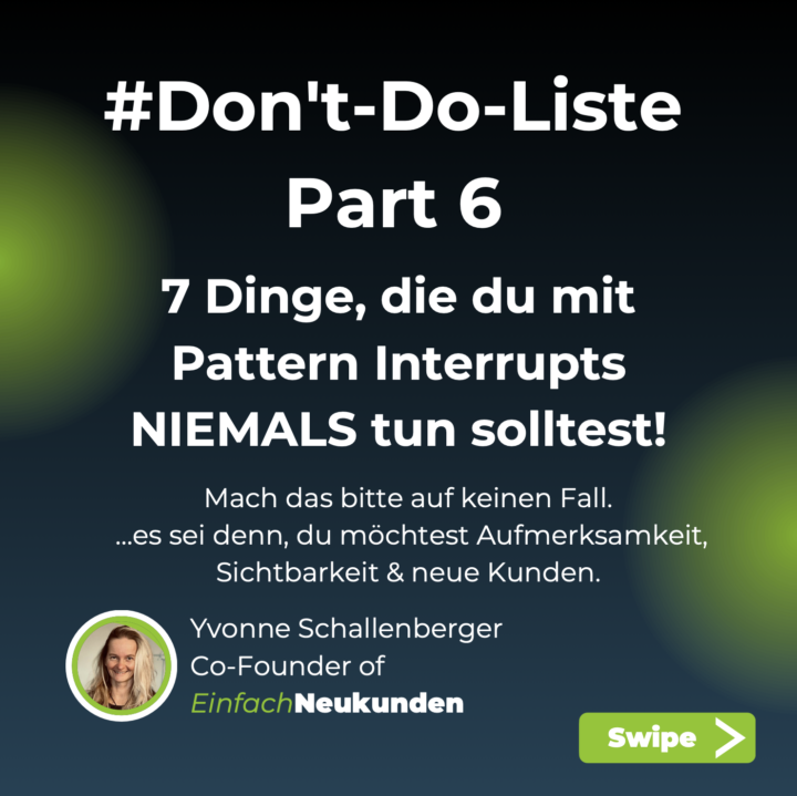 ❌ Stopp. Du solltest diesen Beitrag NICHT lesen.