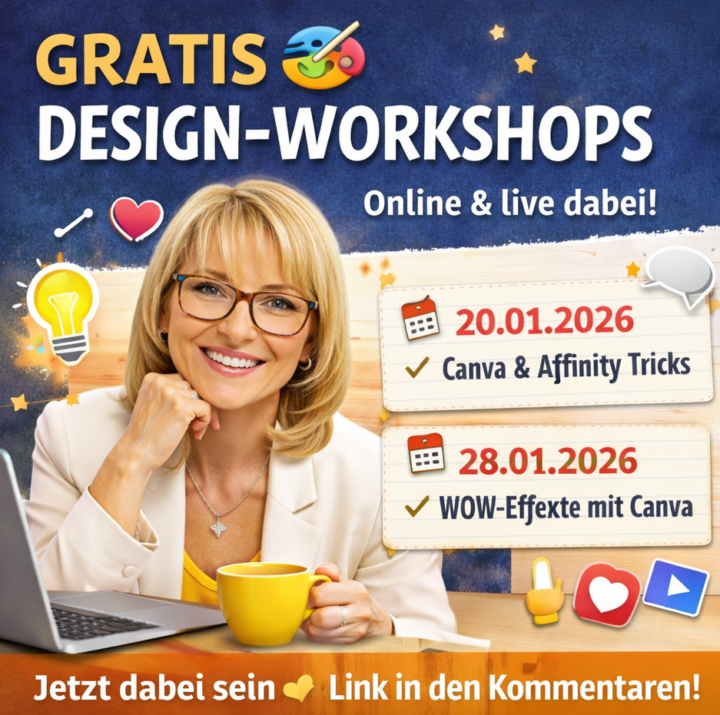 🚀 Kostenlos kreativ durchstarten – Canva & Affinity live erleben