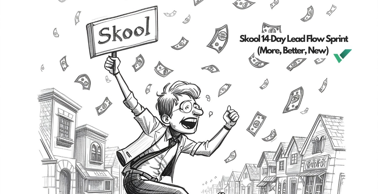Skool 14‑Day Lead Flow Sprint (More, Better, New)