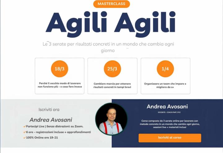 Percorso di Marzo: Agili Agili