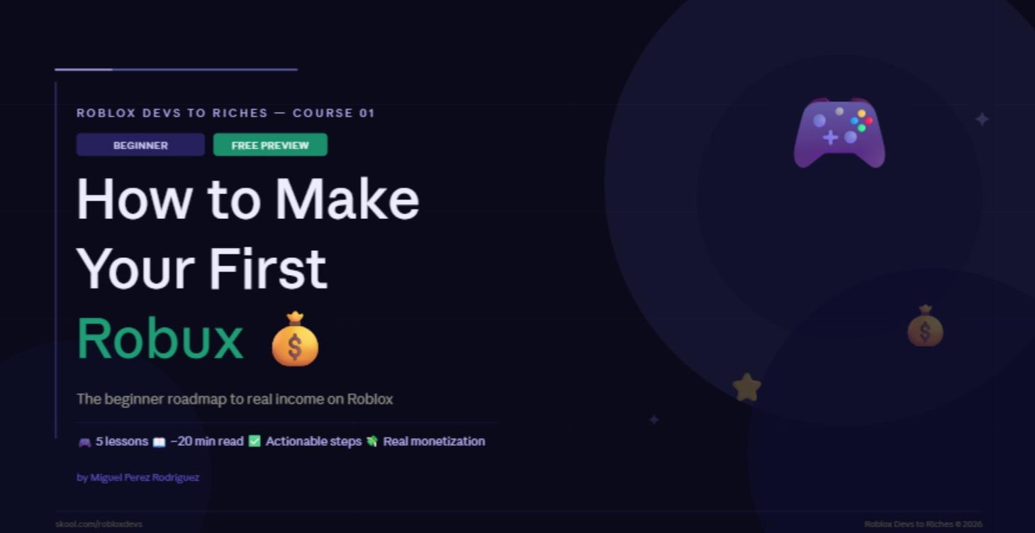 How to Make Your First Robux 💰