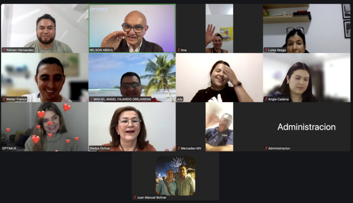 Líderes Optimus de Colombia, Uruguay y USA.