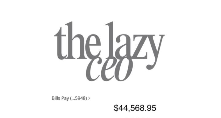 The Lazy CEO