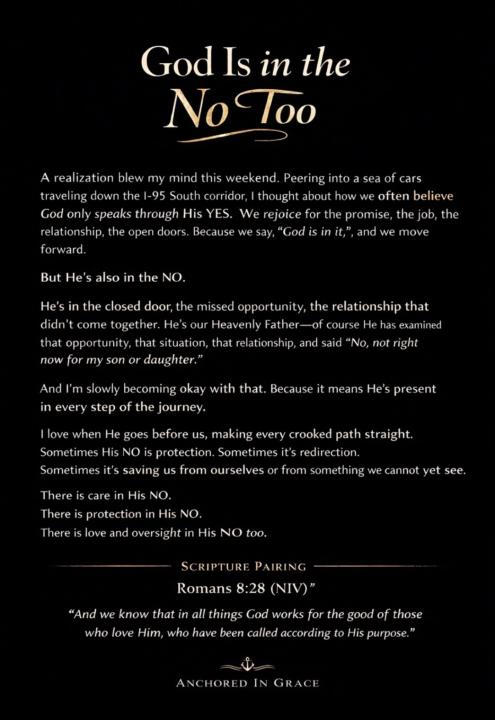 He's in the NO too