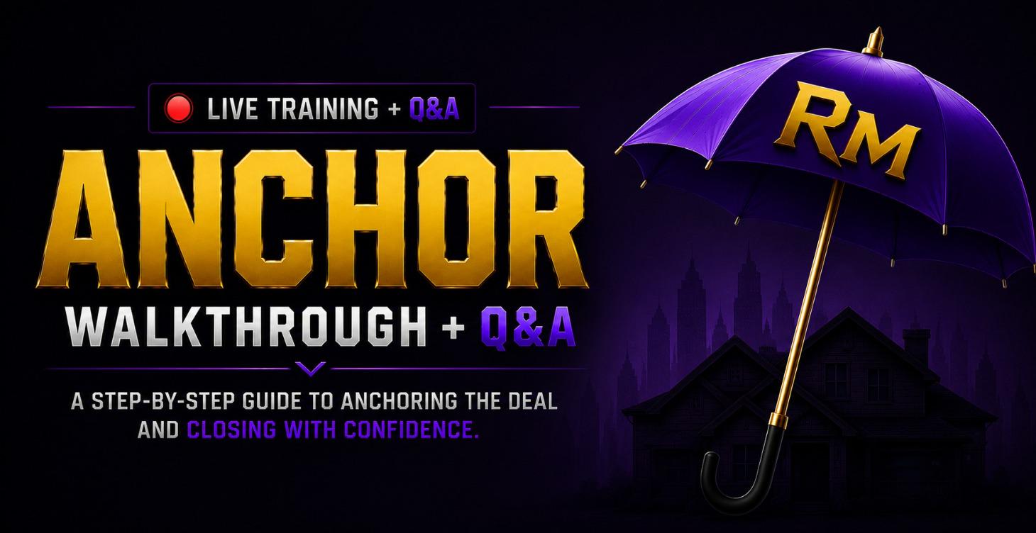 Live Training #3 : Anchor Walkthrough