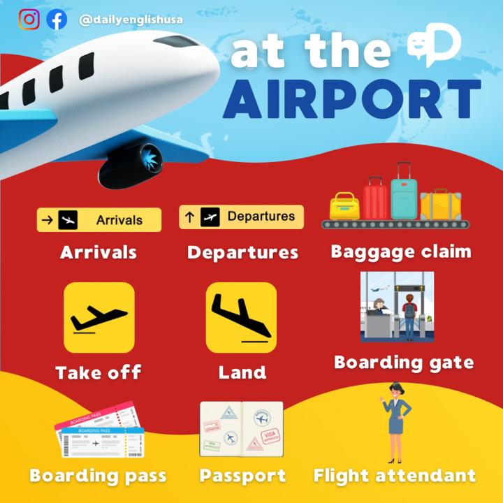 ✈️ ENGLISH AT THE AIRPORT (Inglés en el aeropuerto)
