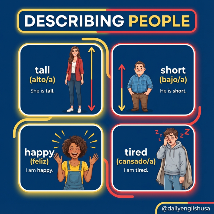 DESCRIBING PEOPLE- Mini Lesson 😎