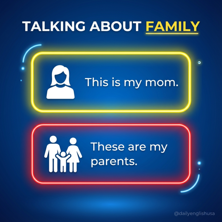 TALKING ABOUT FAMILY – THIS IS / THESE ARE