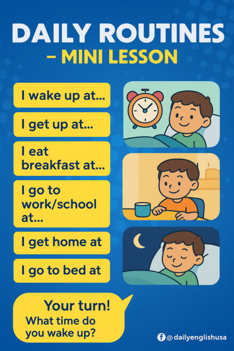 ▶️DAILY ROUTINES- Mini Lesson 