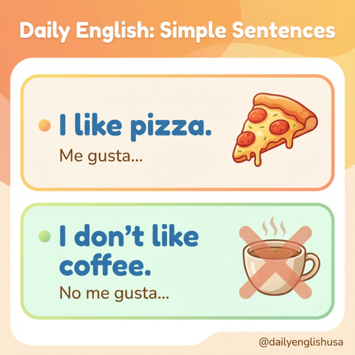 🌟I LIKE / I DON'T LIKE: Mini-Lesson