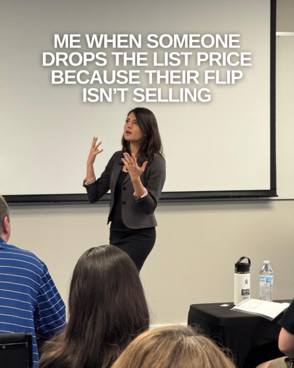 A price drop that doesn't sell your flip can also kill your refinance.