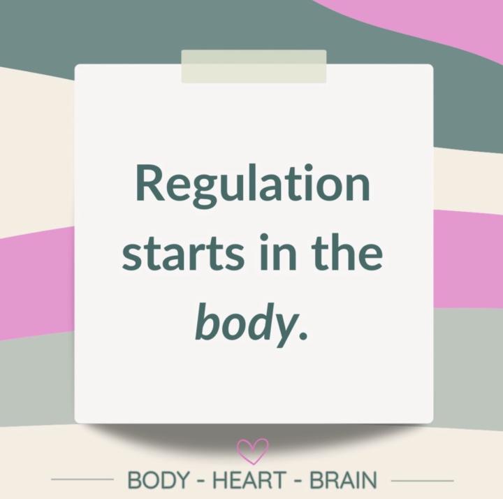 Regulation Starts in the Body 