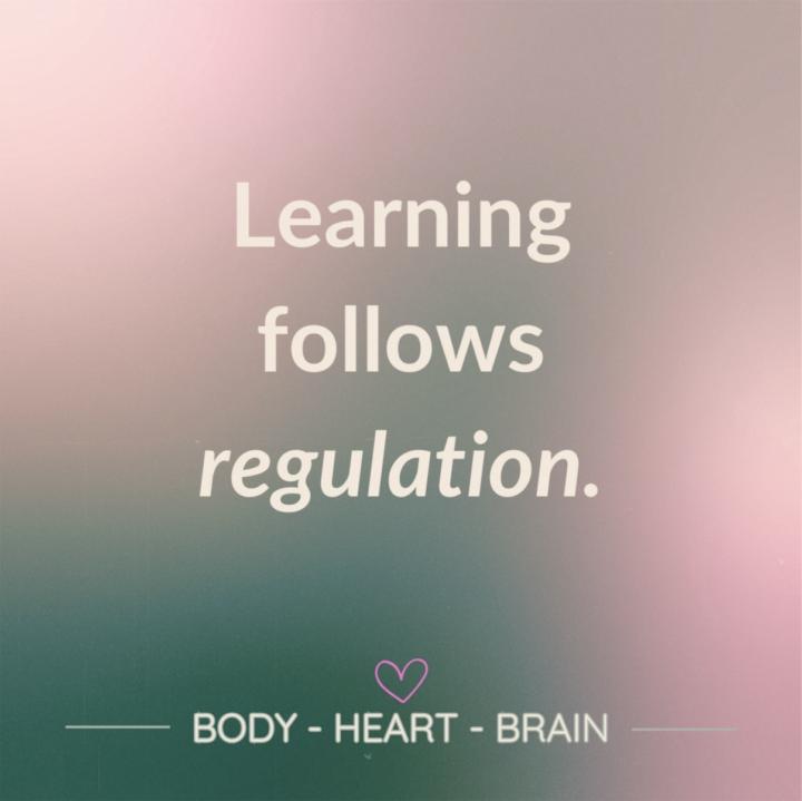 Learning follows Regulation 🤍