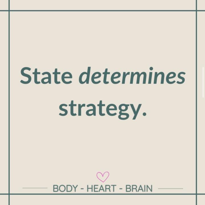 State Determines Strategy 💚