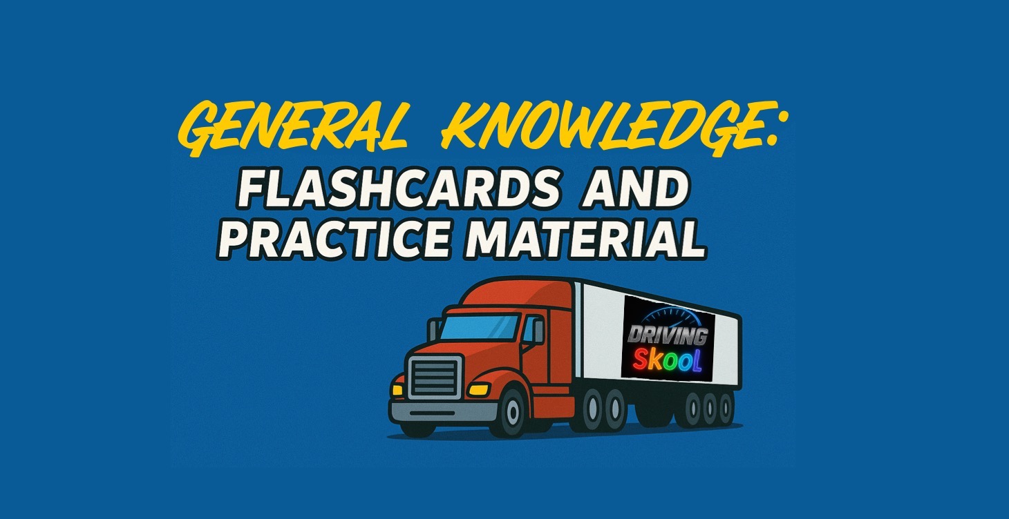 CDL/CLP General Knowlege Flashcards