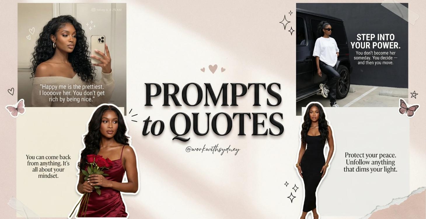 Prompts to Quotes