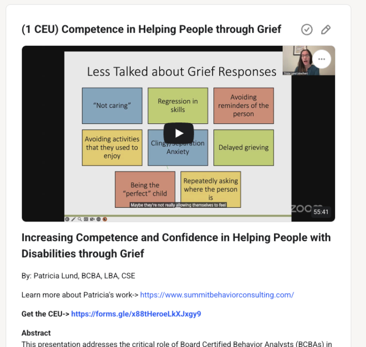 CEU Available! Increasing competence and confidence when supporting clients through grief