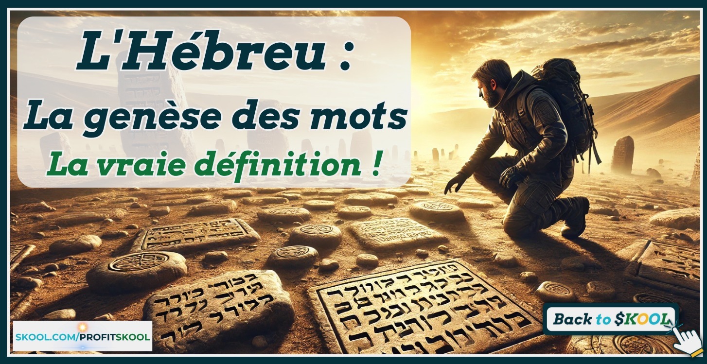 L'Hébreu: la genèse des mots, la vraie définition!