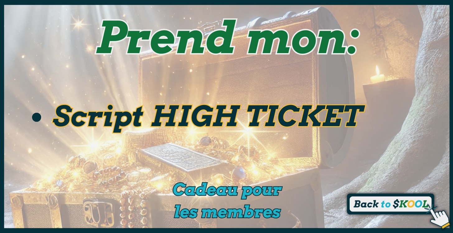 Utilise ce script et fait plus de ventes!