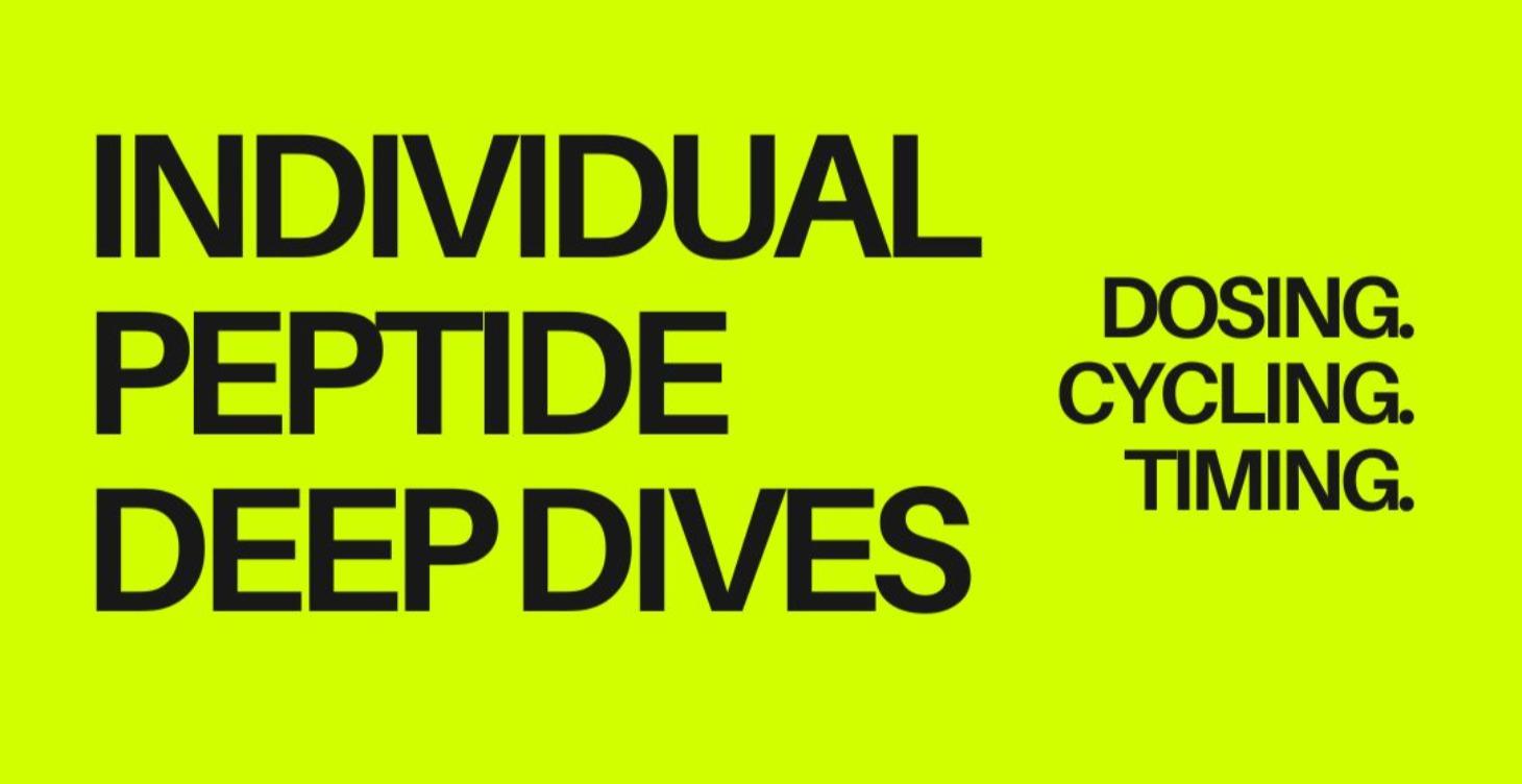 🔍Individual Peptide Deep Dives