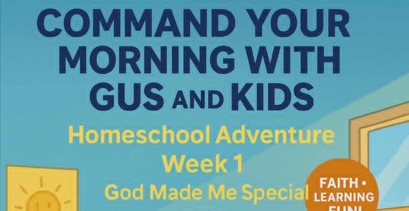 Homeschool Adventure Week 1 "GOD MADE ME SPECIAL"