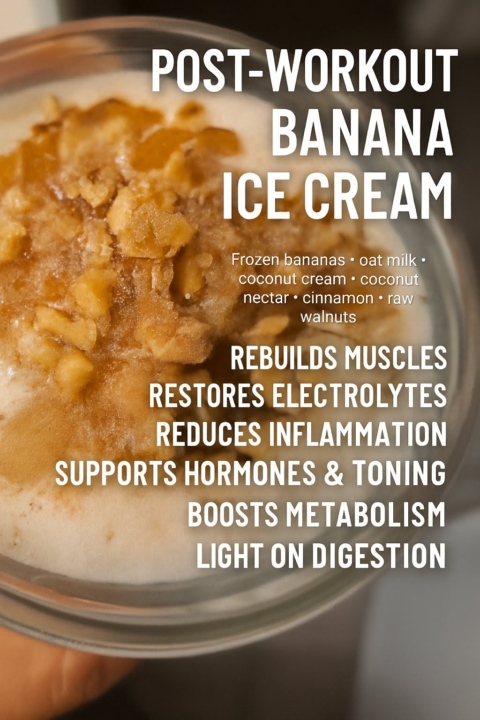 POST-WORKOUT BANANA ICE CREAM 🍌✨