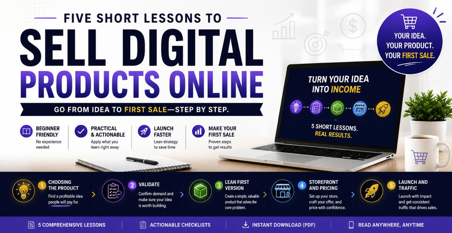 Sell Digital Products - Mini course
