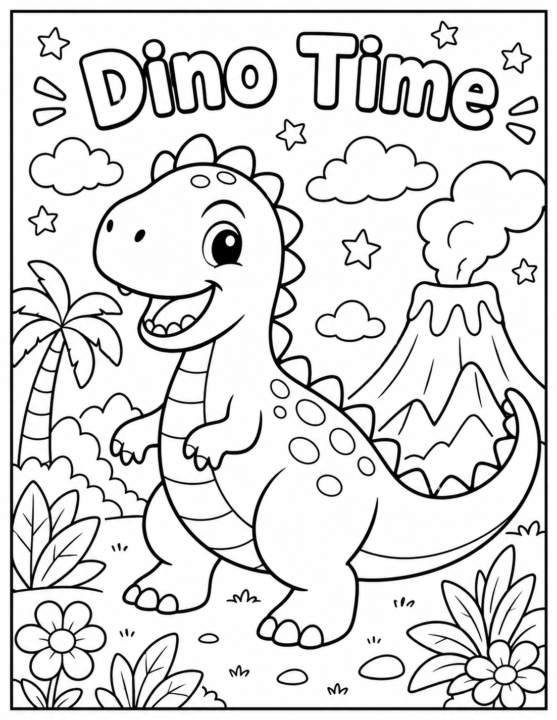 Try this Prompt - Kids Coloring Sheet