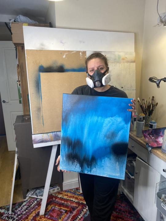 I’ve remembered why I love painting bigger.