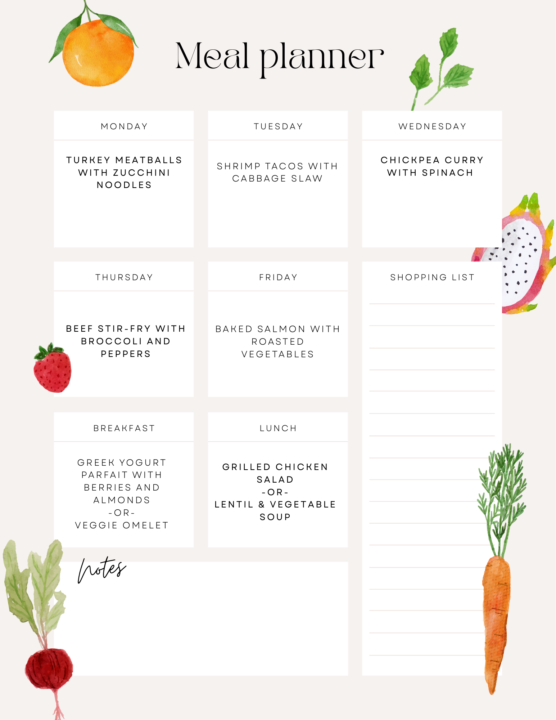 March Meal Plan