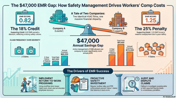 The $47,000 Difference: How Two  Nearly Identical Companies Pay Wildly Different Workers' Comp Premiums