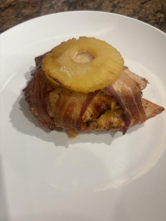 Pollo con bacon 