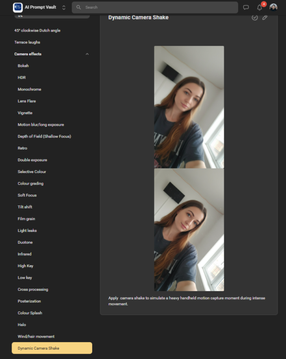 Added Camera Effects 
