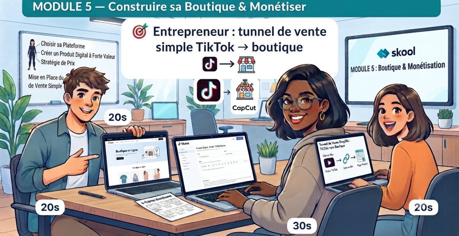 Construire sa Boutique & Monétiser