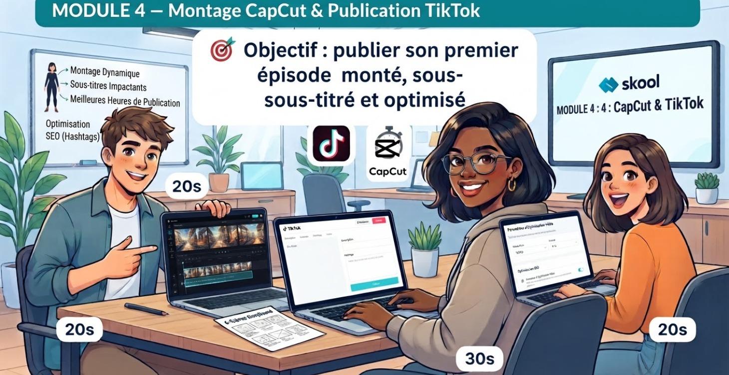 Montage CapCut & Publication TikTok
