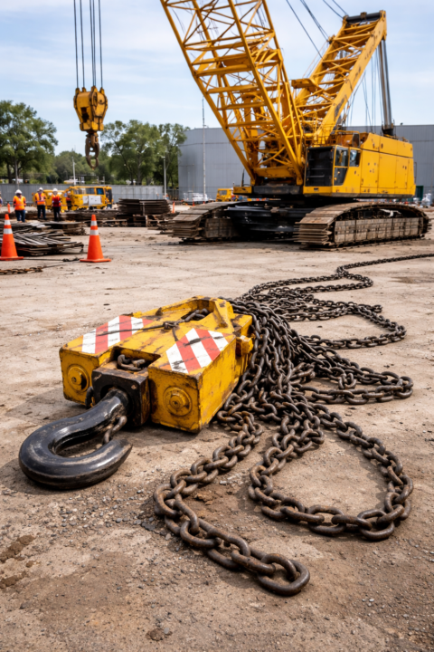 Case Study 100: Hook Block and Chain Detachment During Setup. 
