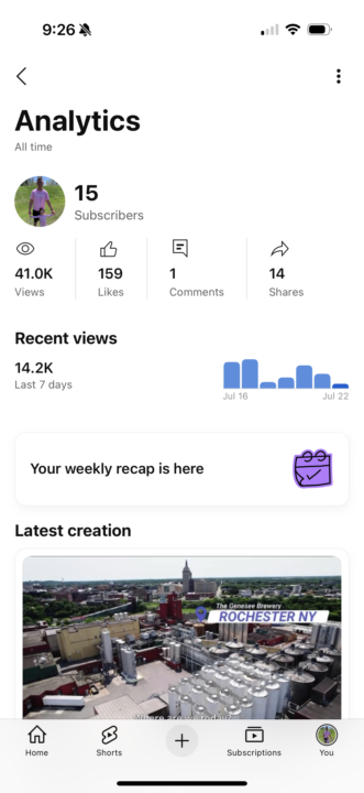YouTube Channel Win