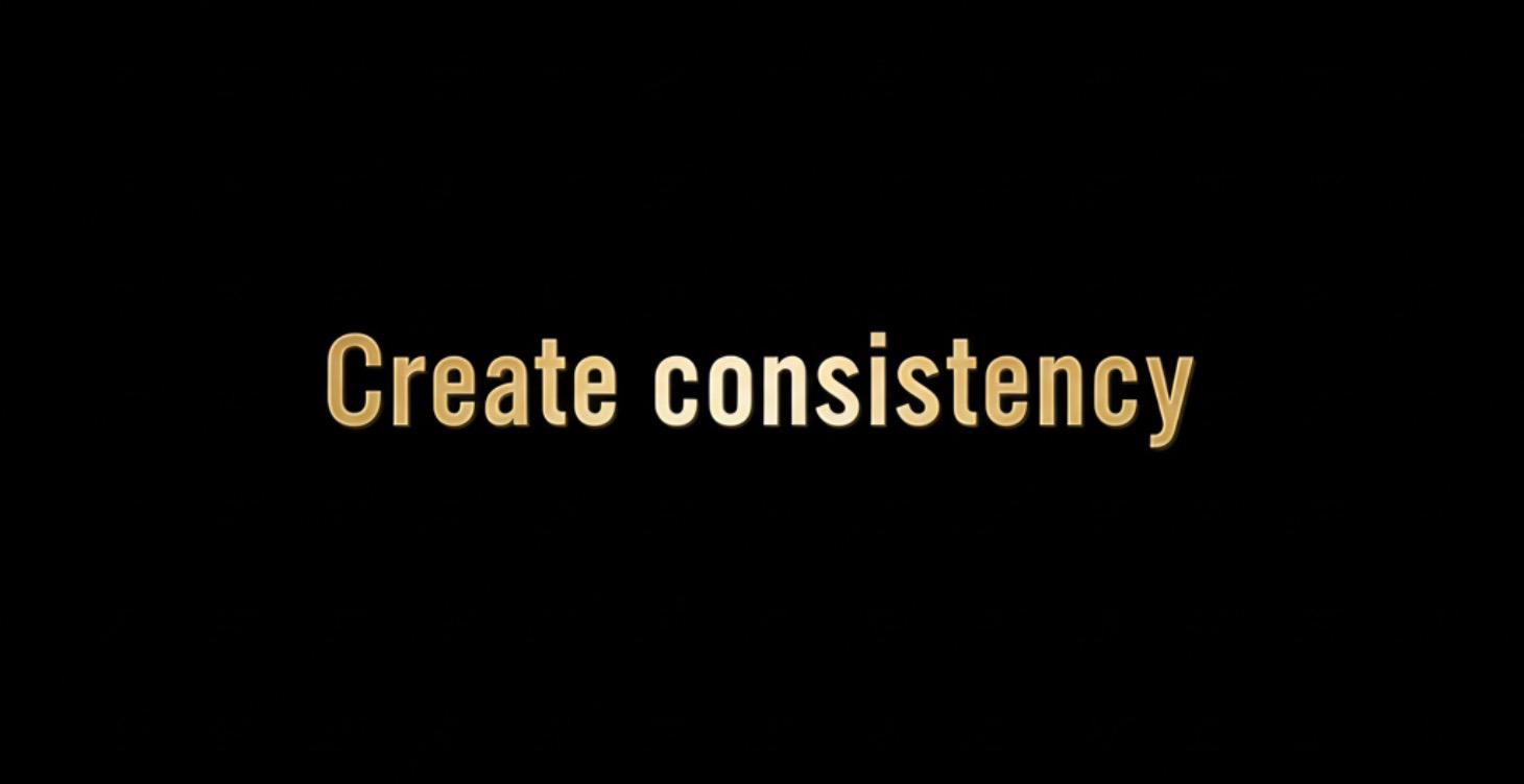 Create consistency