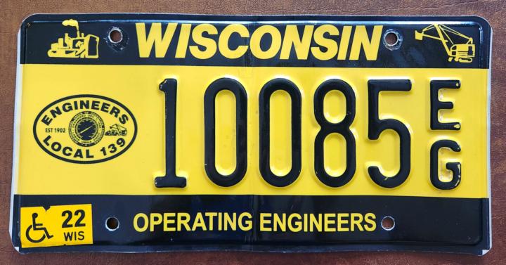 Low Operating Engineers Plate